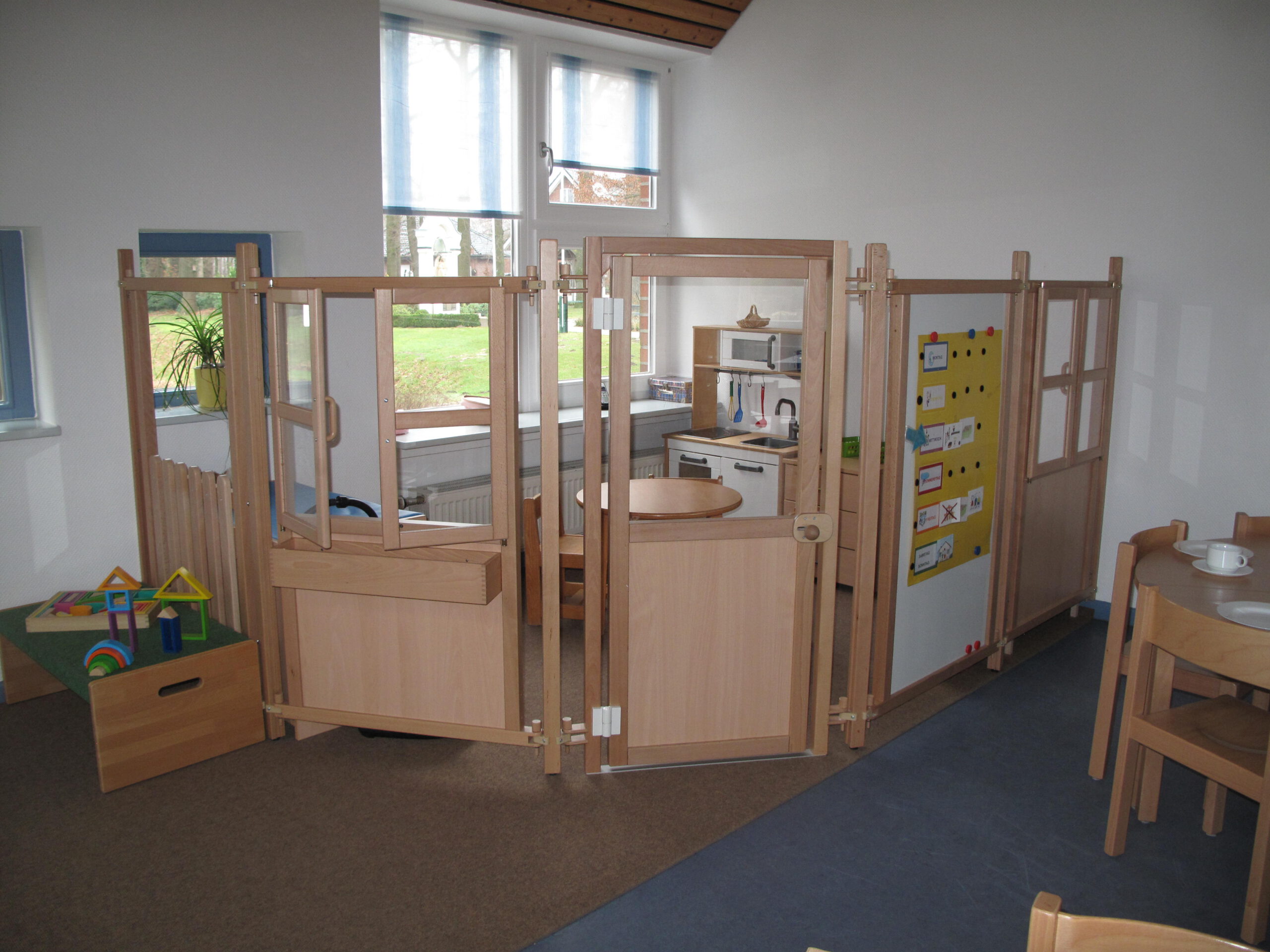 Die Puppenwohnung in der Bärengruppe.