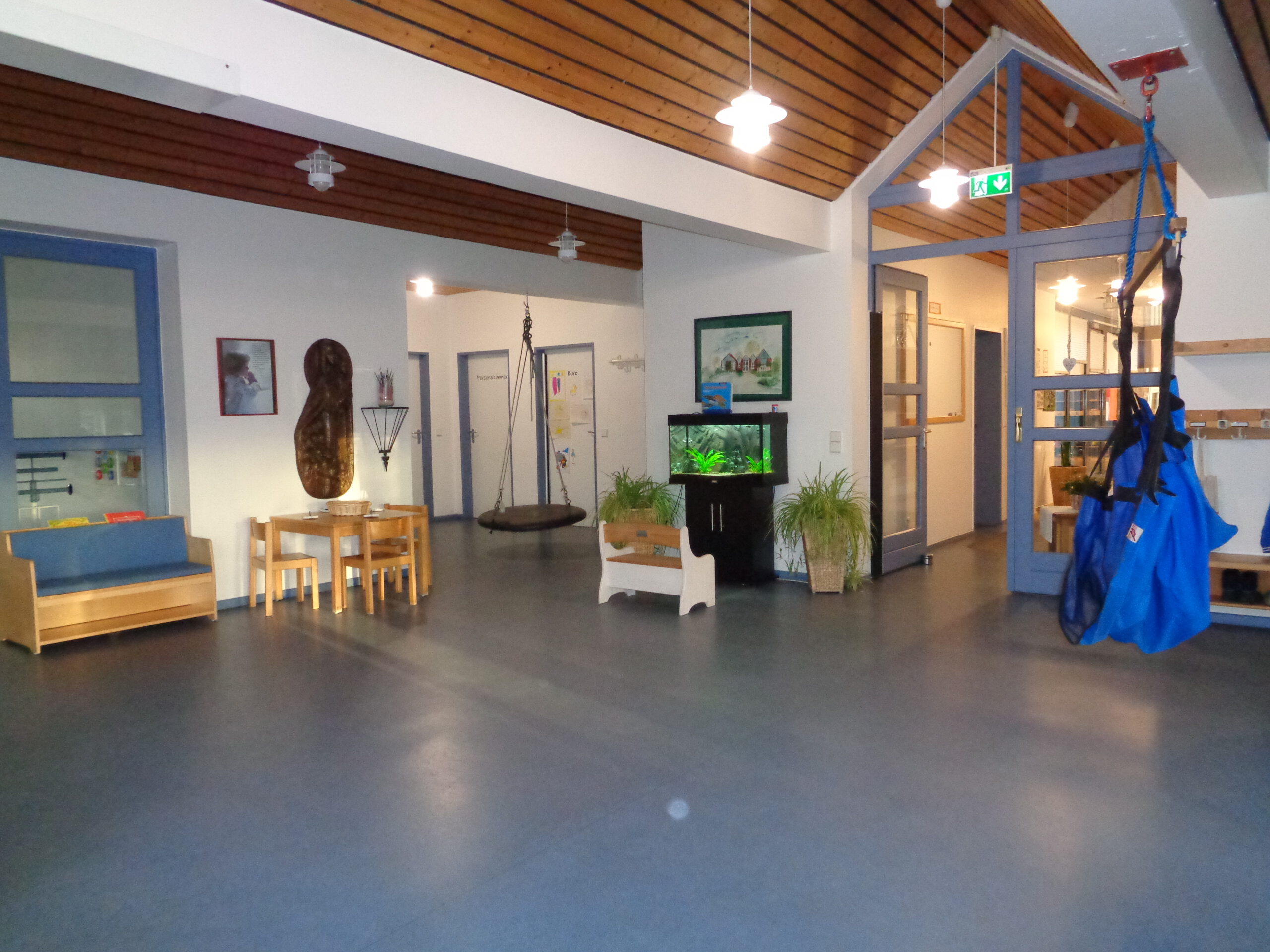 Blick in die Halle der Kita